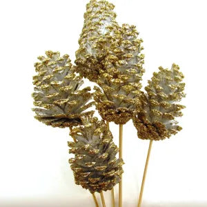 Pine Cone-Silver with Platinum Tip