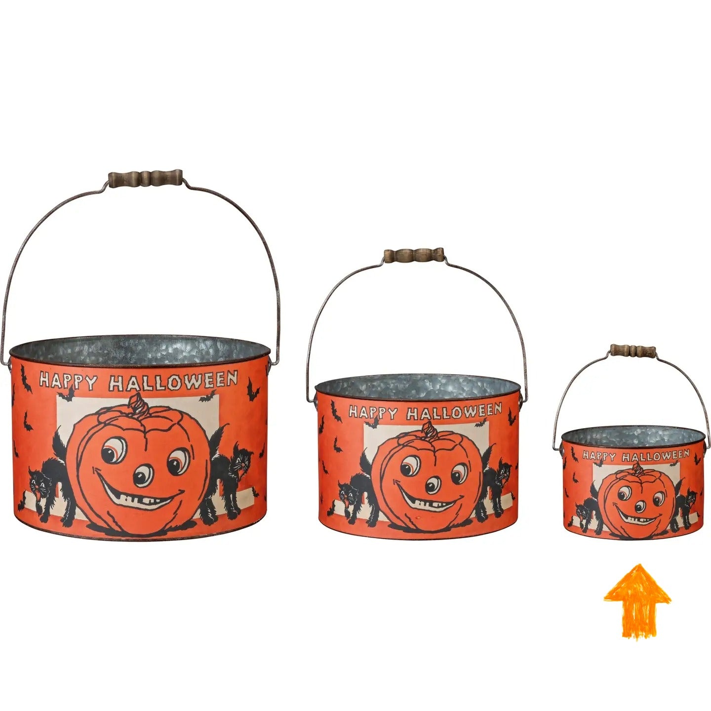 Vintage Halppy Halloween Bucket Small