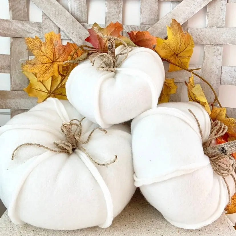 Pumpkin Set-Cream Pillow