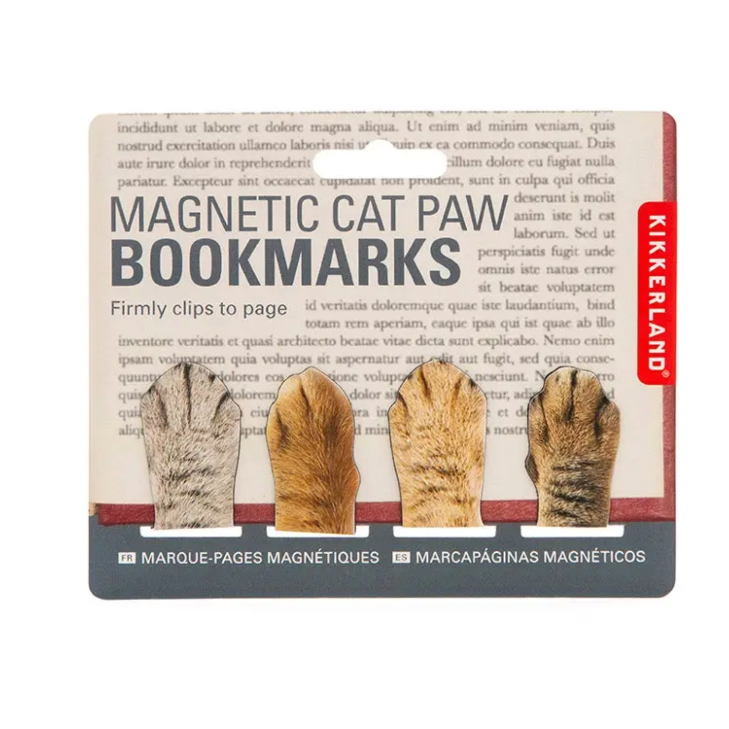 Magnetic Cat Paw Bookmarks