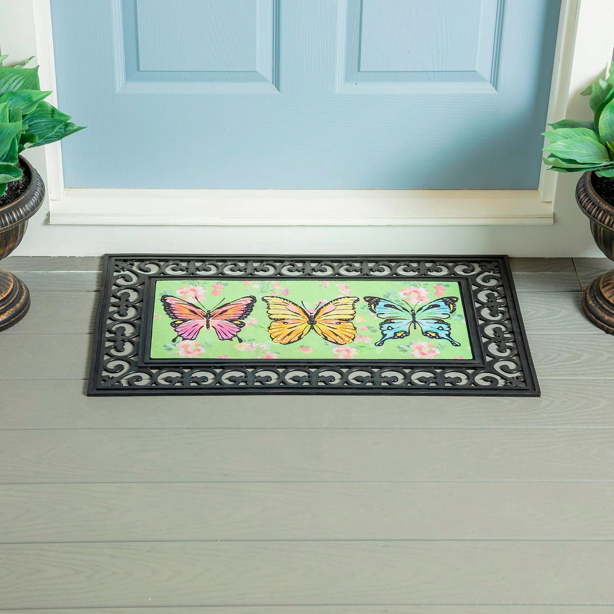 Mat Tray-Fleur Scroll