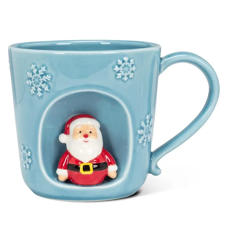 Snowflake Mug W/ Santa