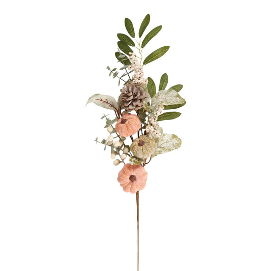 Autumn Pumpkin Floral Pick