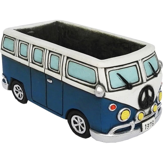 Planter-VW Bus Blue 8"