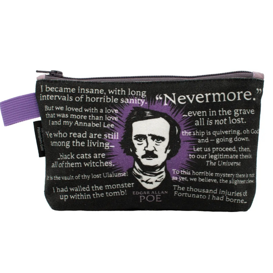 Edgar Allan Poe Zipper Bag