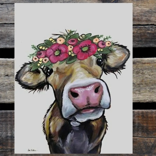 Hazel' Farmhouse Cow Sign