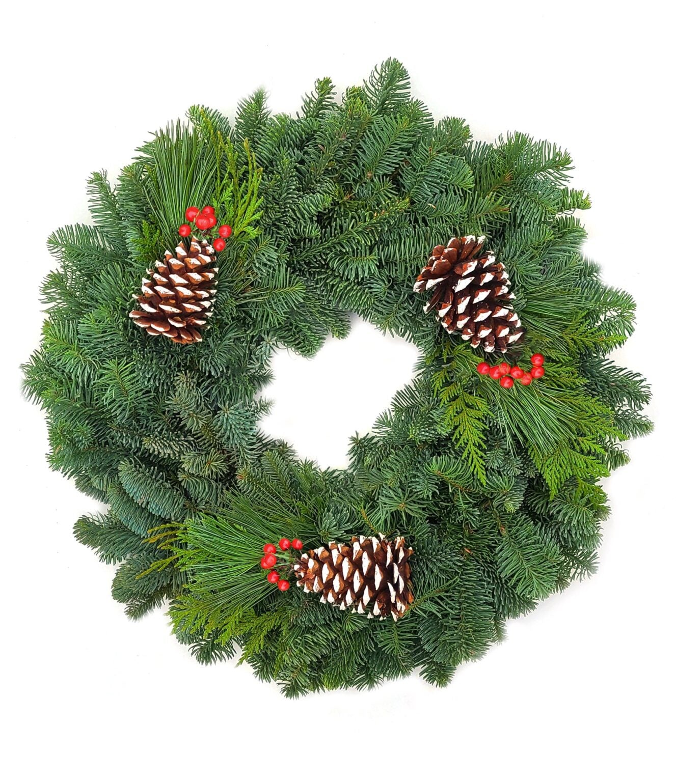Wreath-Wintry Mountain Snowcone 28"